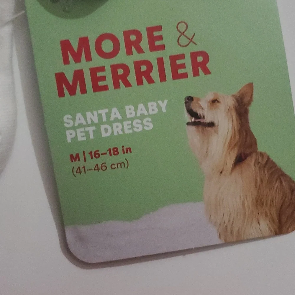HP 👏 More & Merrier Santa Baby Dog Dress-M